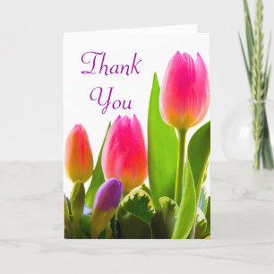 Tulip Thank You Note Card
