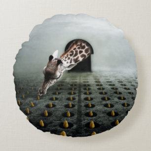 tulip thief 2 2013 round pillow