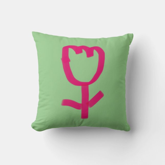 Tulip | Throw Pillow (Front)