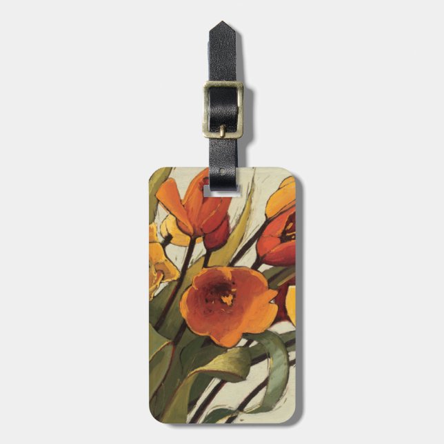 Tulip Time Luggage Tag (Front Vertical)