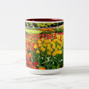 TULIP TIME Two-Tone COFFEE MUG