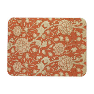 Tulip wallpaper design, 1875 magnet
