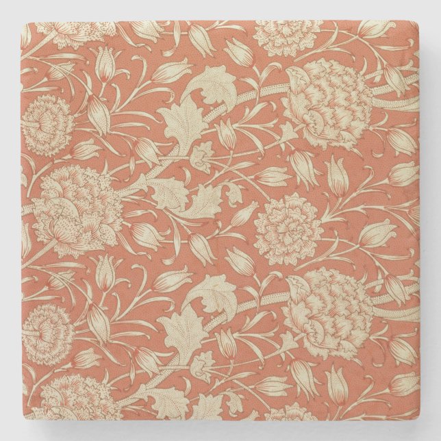Tulip wallpaper design, 1875 stone coaster (Front)