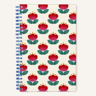 Tulip White Notebook