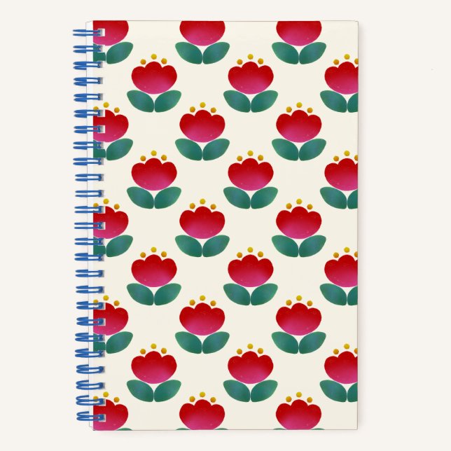 Tulip White Notebook (Front)