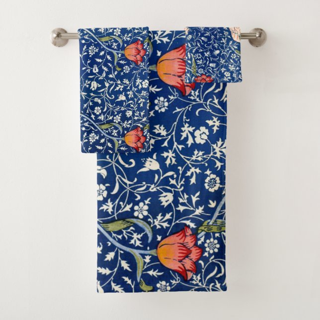 Tulip, William Morris Bath Towel Set (Insitu)