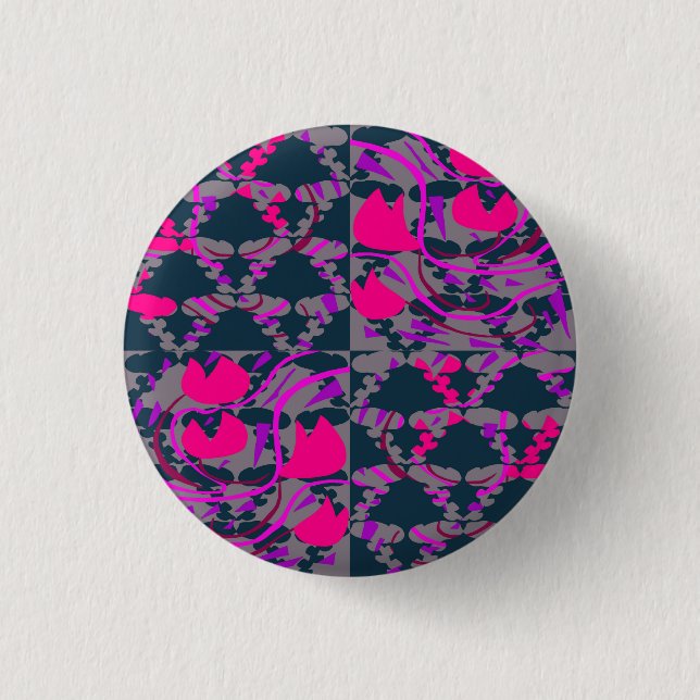 Tulipbulbs Roses 1 Inch Round Button (Front)