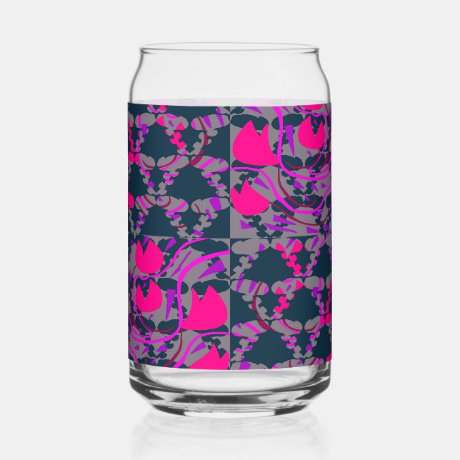 Tulipbulbs Roses Can Glass (Front)