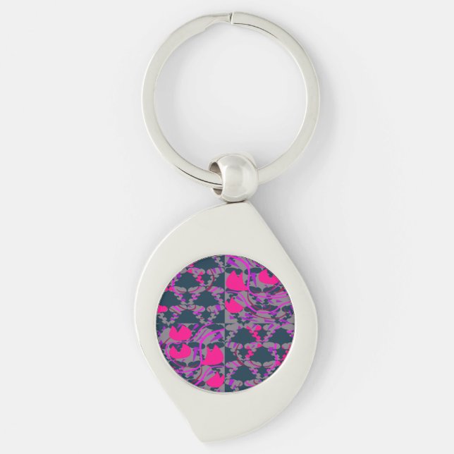 Tulipbulbs Roses Keychain (Front)