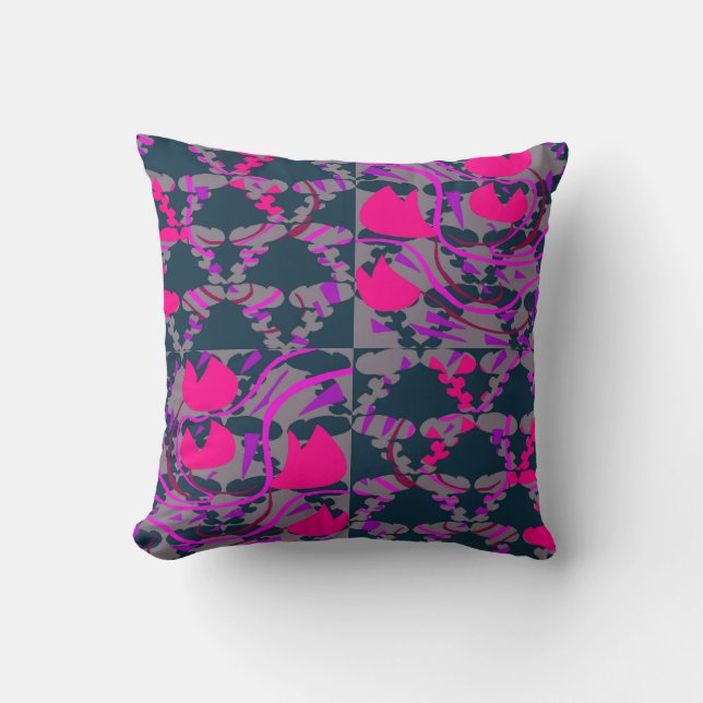 Tulipbulbs Roses Throw Pillow (Front)