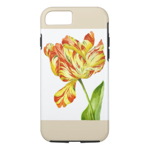 Tulipe ardente sur un coque iphone