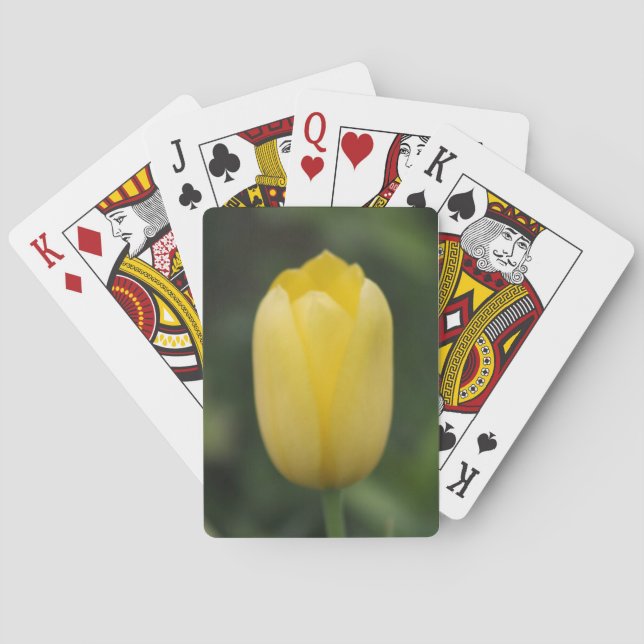 Tulipe jaune - Cartes à jouer à basse vision (dos)