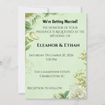 Tulipe jaune vibrant et faire-part de mariage form