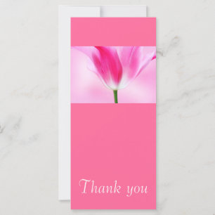 Tulipe rose, Carte de remerciements
