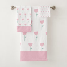 Tulipe rose Flore Minimaliste Simple Fille mignonn