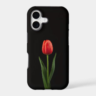Tulipe Rouge Rubis iPhone 17 Mate Noir 4 Luxe