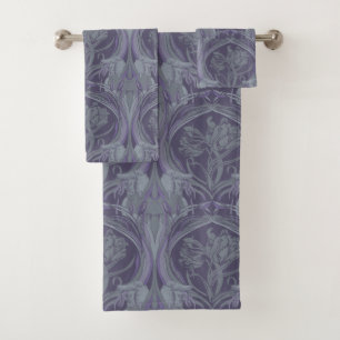 Tulipes Art Nouveau dans les serviettes de bain de