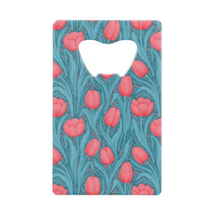 Tulipes en bleu et rouge