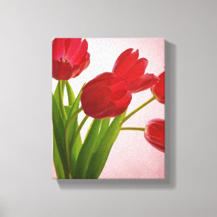 Tulipes Enveloppé Toile Impression