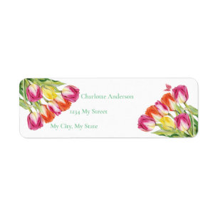 Tulipes et Fête des mariées blanche papillon
