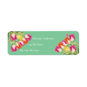 Tulipes et Fête des mariées verte papillon