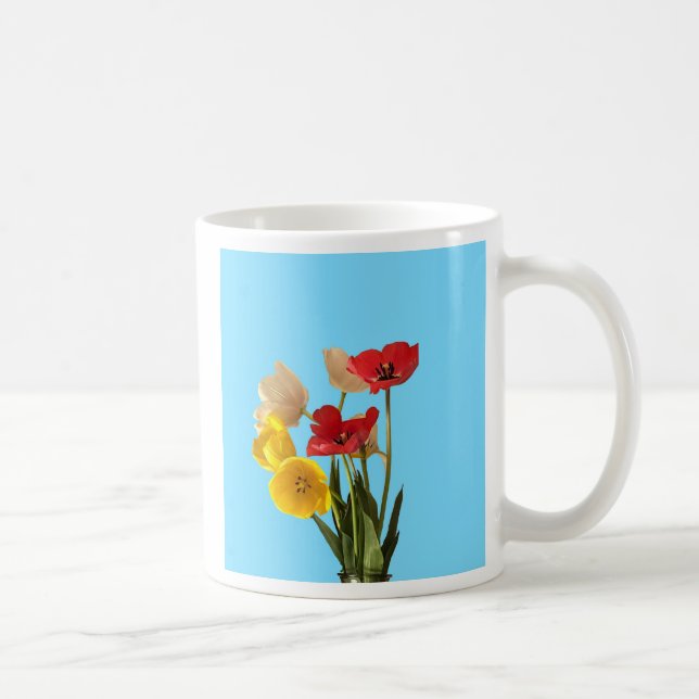 Tulipes fraîches coupées Mug (Droite)