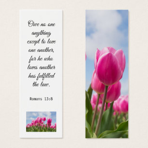 Tulipes Marsala Floral Élégant Verse Bible