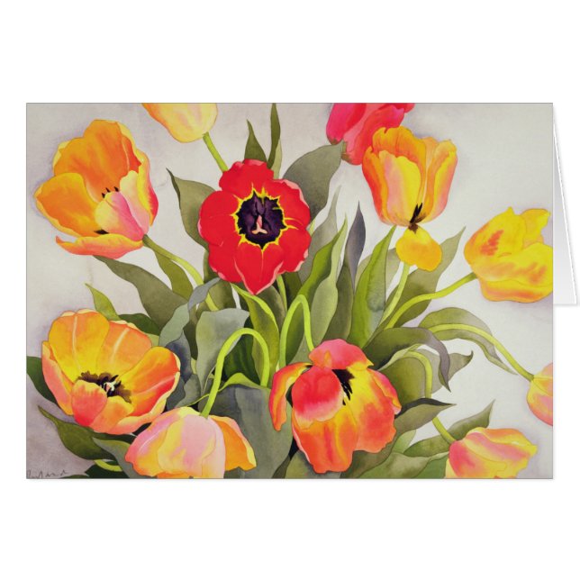 Tulipes oranges et rouges (Devant horizontal)