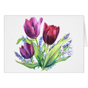 Tulipes PMACarlson Avec FleursCard Printemps