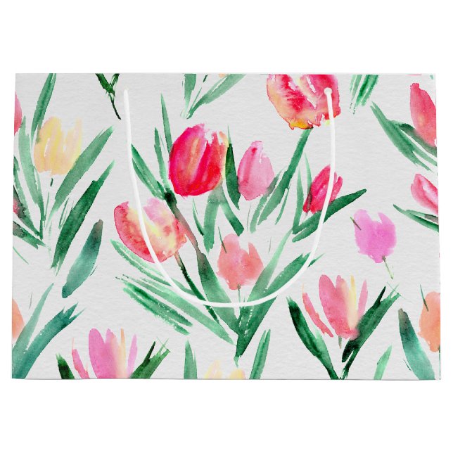 Tulipes pour les amoureux des tulipes Grand sac ca (Devant)