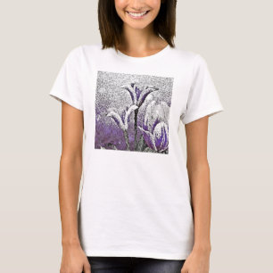 Tulipes pourpres - T-shirt Peinture Art