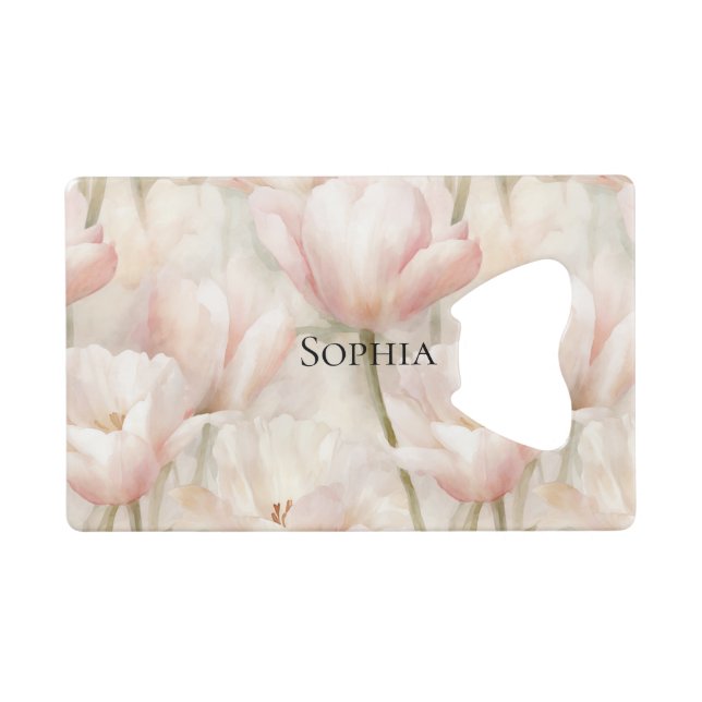 Tulipes rose pâle Fête des mariées florale (Devant (Horizontal))