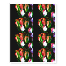 Tulipes roses abstraites