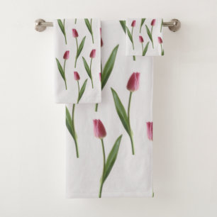 Tulipes roses sur le côté