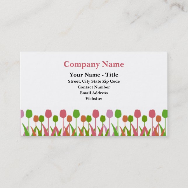 Tulipline Business Cards (Front)