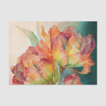 TULIPMANIA 1/6 parrot tulips decoupage paper