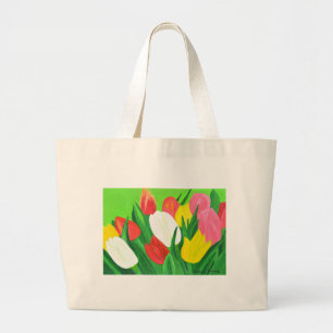 Tulips2 Large Tote Bag
