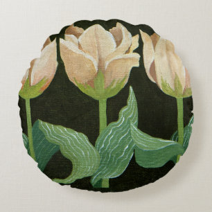 Tulips 2013 round pillow