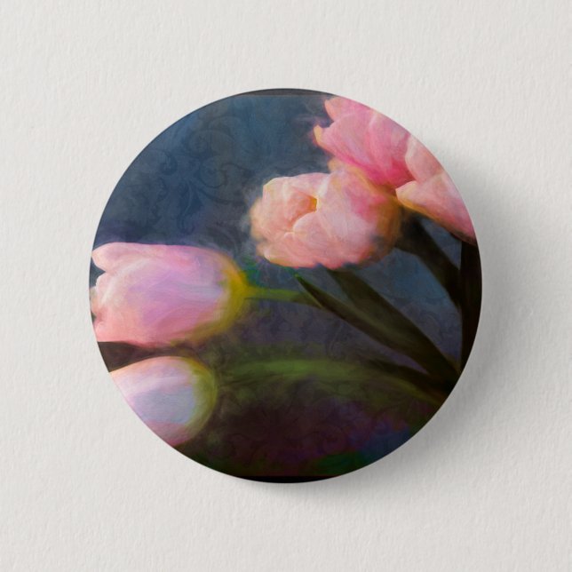 Tulips 2 inch round button (Front)