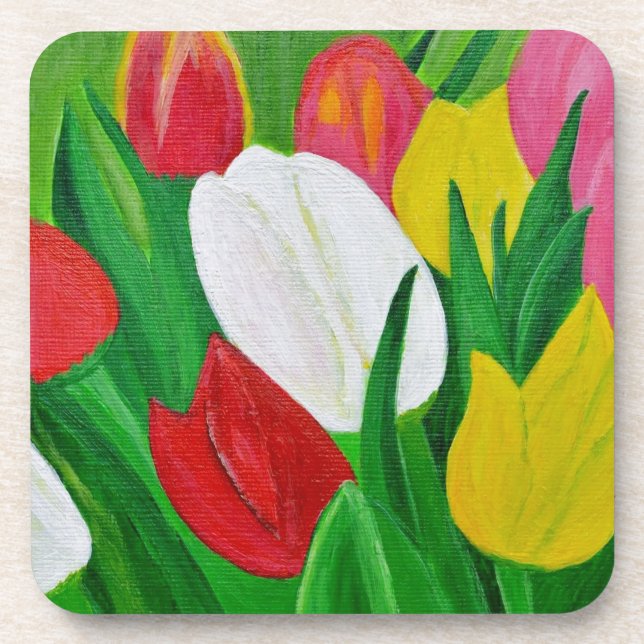 Tulips 2a coaster (Front)