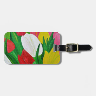 Tulips 2a luggage tag