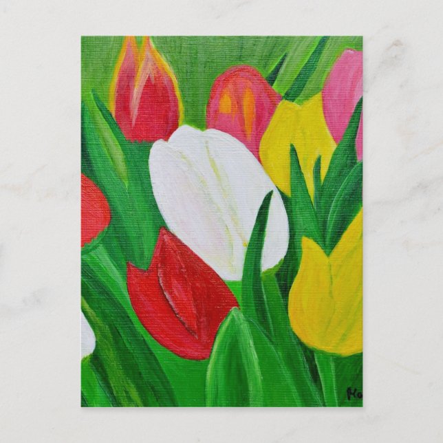 Tulips 2a postcard (Front)