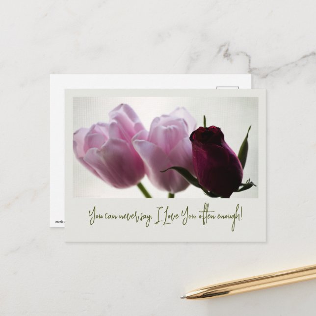 Tulips 3258 postcard (Front/Back In Situ)