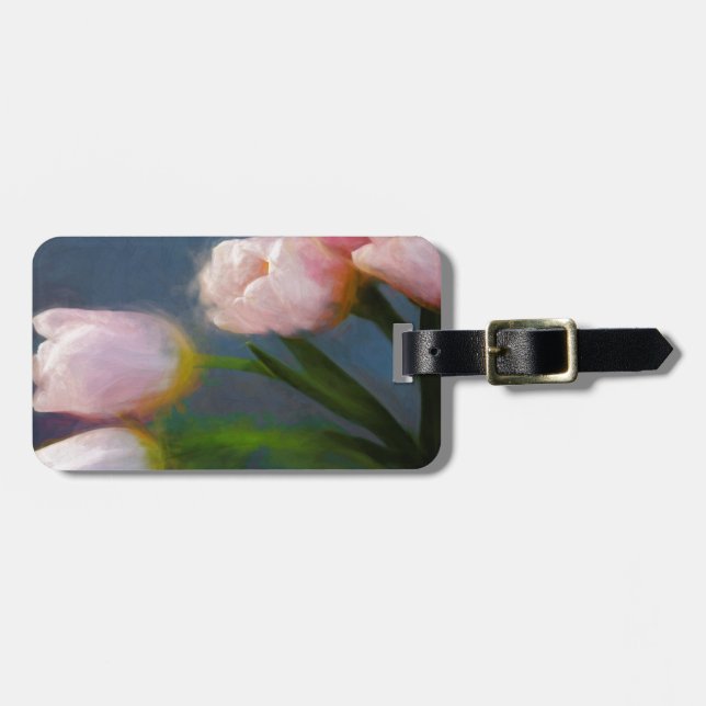 Tulips 3 luggage tag (Front Horizontal)