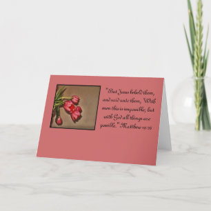 tulips and bible quote card