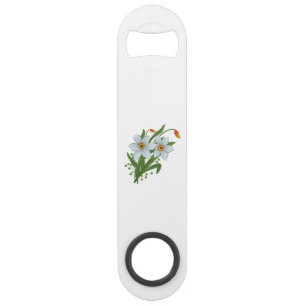 Tulips and Daffodils Flowers Speed Bottle Opener