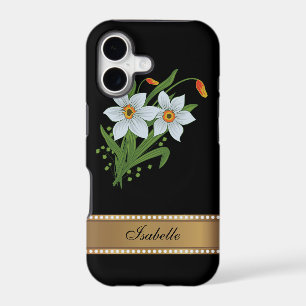 Tulips and Daffodils Gold Personalized Name