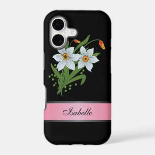 Tulips and Daffodils Pink 2 Personalized Name