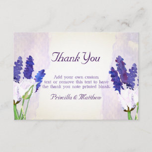Tulips and Lavender Thank You Cards