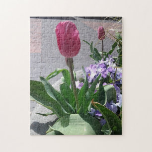 Tulips and Pansies Jigsaw Puzzle